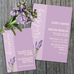 Invitación Lavender Love Boda