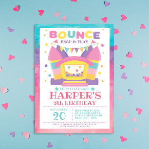 Invitación a la fiesta de cumpleaños de Rainbow Bo