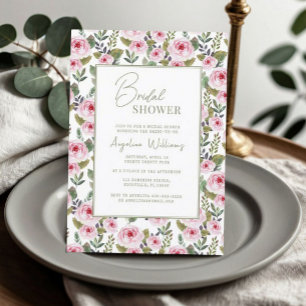 Tarjeta de receta de ducha de novia con guión mini