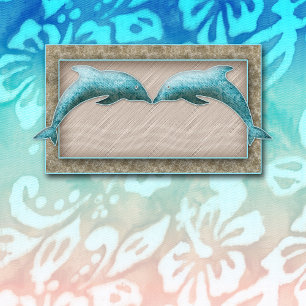 Invitación Boda en la playa invita al delfín Luau Fiesta Naut