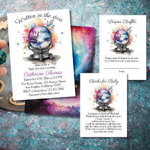 Invitación Baby Shower de astrología de crystal Ball