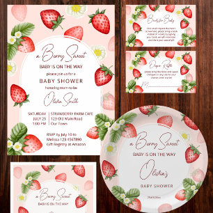 Invitación Fresa bebé berry dulce