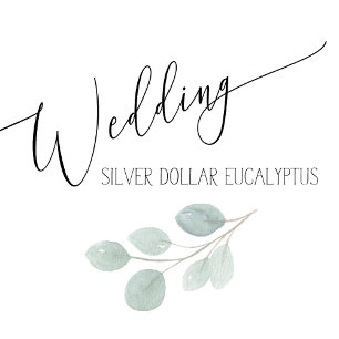Invitación a la boda de Eucalyptus acuarela no fot