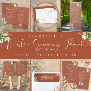 Invitación Boda de fotografía de vegetación botánica de terra