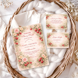 Invitación Dulce Jardín de Fresas