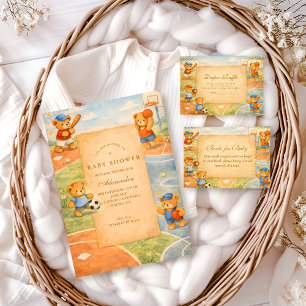 Tarjeta De Recepción Sorteo de pañales de ositos de Storybook Sports