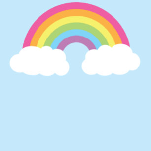 Invitación Nubes Baby Shower Rainbow Pastel