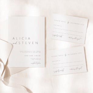 Póster Simple y elegante signo de bienvenida Boda moderno
