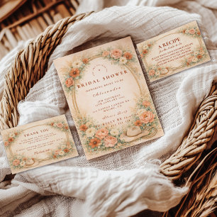 Servilleta De Papel Chorreada campestre floral de la fiesta de la novi