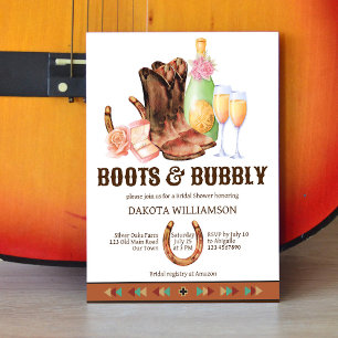 Invitación Boots y brunch de rodeo occidental