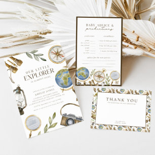 Tarjeta De Agradecimiento Little Explorer Adventure Neutral