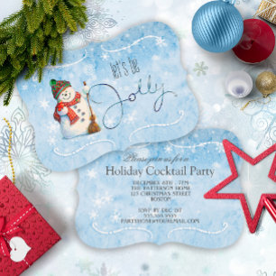 Invitación Jolly Snowman Holiday Party ID841