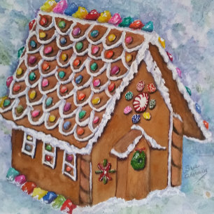 PAPEL DE REGALO CASA GINGERBREAD
