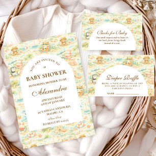 Servilleta De Papel Bebé Cumple Fiesta de Animales Tropicales Adorable