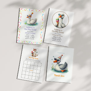 Invitación Cumpleaños de Un Ganso Tonto