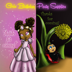 Invitación Partido de Cumpleaños de las Princesas Africanas