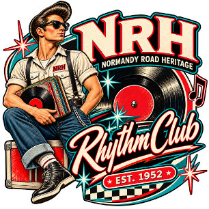 NRH Rhythm Club Vintage Rock & Roll Sudadera con C