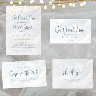 Etiquetas Para Vinos Espumosos Azul En Nueve Elegantes Ducha Bridal Mini