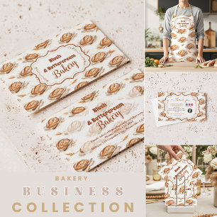 Delantal Negocio de panadería de mantequilla vintage