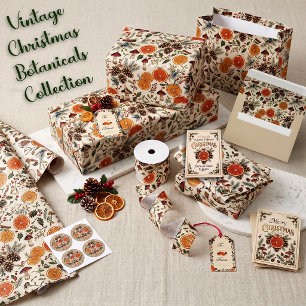 Postal Botánicos Navideños Vintage