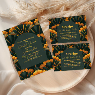 Tarjeta De Agradecimiento Foto Art Decó Roaring Bridal Shower de los años 20