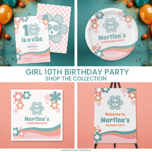 Servilleta De Papel Fiesta de cumpleaños número diez de Daisy Girl