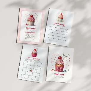 Tarjeta De Agradecimiento Cherry On Top Baby Shower