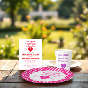 Invitación Cumpleaños Pequeño Corazón
