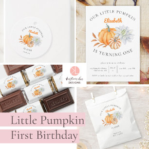 Imán Nuestra pequeña calabaza Primera Fall Floral de cu