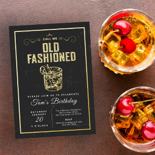 Posavasos Cuadrado De Papel Llámame Antiguo Cóctel Whiskey Fashion Cumpleaños