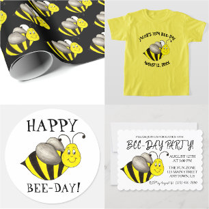 Invitación Feliz cumpleaños de abeja Bumblebee Bumble Bumble 