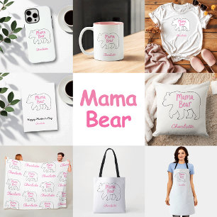 Camiseta Mama Bear   Día de la Madre, lindo y gracioso