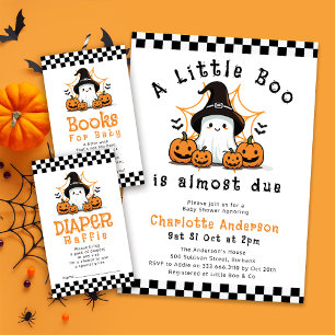 Invitación Un pequeño Baby Shower de Boo Halloween