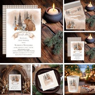 Invitación Espectáculo de oso animal Woodland Bear Bearly Wai