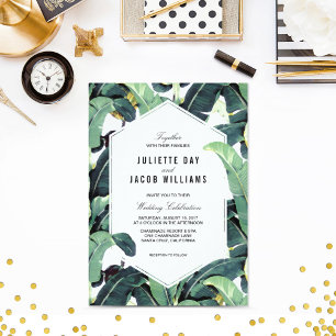 Invitación a la boda de destino de la plantación t