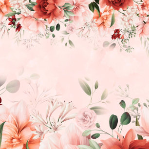 Terracota Spring Fall Ducha Parejas Florales