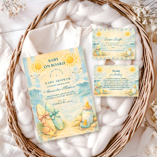 Tarjeta De Recepción Rifa de Cucharón para Baby Shower de Vibraciones d