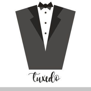 Invitaciones de Tuxedo (Boda de Tuxedo Blanco y Ne