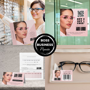 Optometrist Eyewear Business Barcode Etiqueta de p