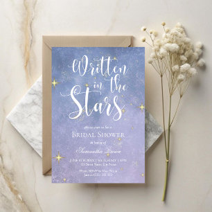 Servilleta De Papel Escrito en Stars Bridal Shower