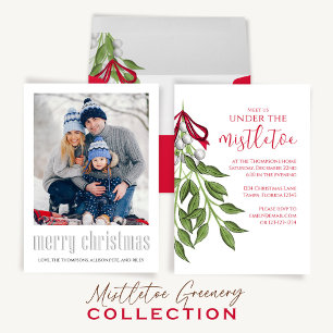 Adorno Metálico Navidades Cute acuarela Elegante Foto Mistletoe