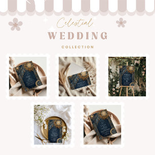 Invitación Boda Celestial del Sol de Medianoche