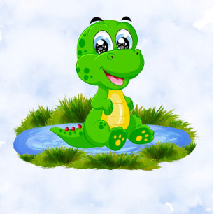 Invitación El lagarto lindo en el Baby Shower de Pond Boy