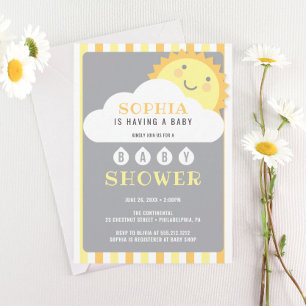 Eres Mi Tarjeta De Invitación De Baby Shower Sunsh