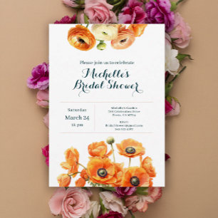 Servilleta De Papel Jardín Botánico Naranja Desayuno Nupcial Floral 