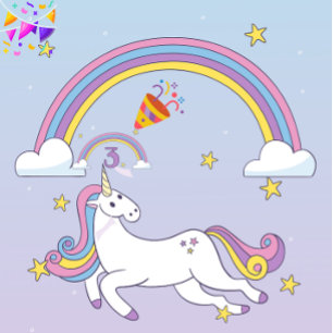 Body Para Bebé Traje para bebés de cumpleaños de Unicorn - Nombre