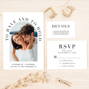 Lámina Invitación a la boda de la fotografía de la arquit