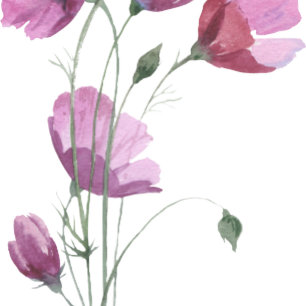 Invitación Flores malvas violetas. Boda ruso moderno