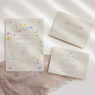 Tarjeta RSVP de Boho Moda Spring Wedding