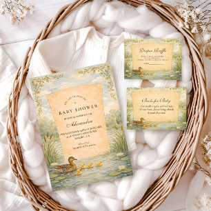 Invitación Ducha de Bebé Pato Silvestre